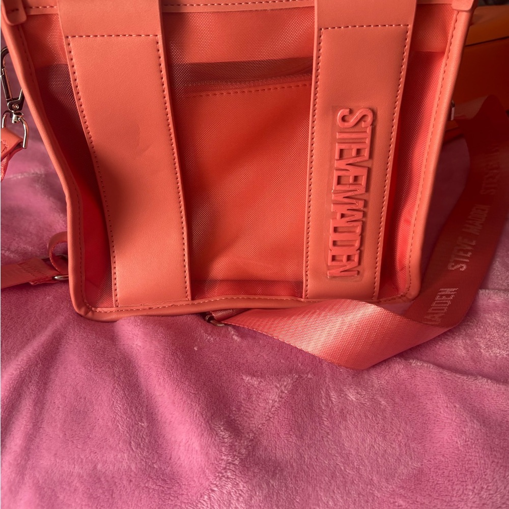Stylish Orange Women's Bag by Steve Madden